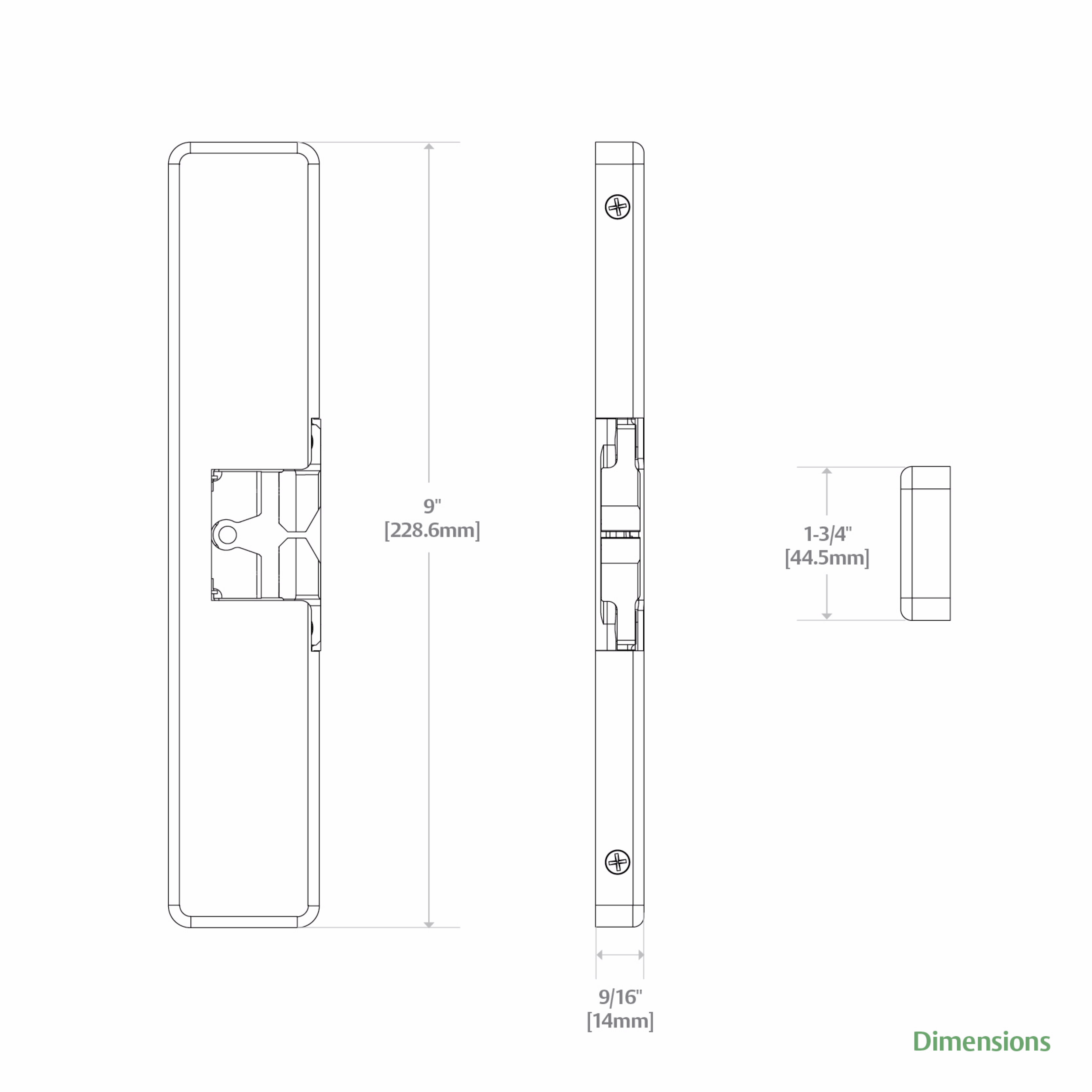 9400 Series Surface Mounted Electric Strike